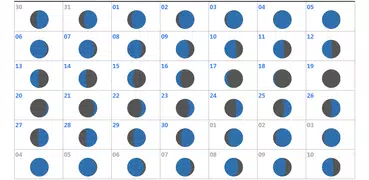 Calendário - Sol e Lua