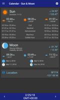 برنامه‌نما Calendar - Sun & Moon عکس از صفحه