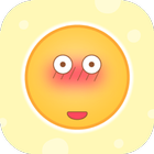 Funny Yellow Emoji Sticker ไอคอน