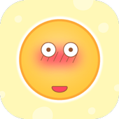 Funny Yellow Emoji Sticker icon