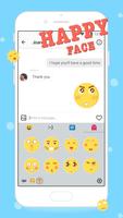 Happy Yellow Emoji Sticker Plakat