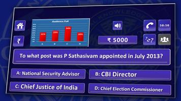 KBC 2018 & Crorepati English GK Endless Quiz Game постер
