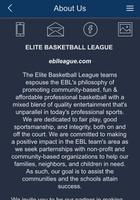 Elite Basketball League تصوير الشاشة 1