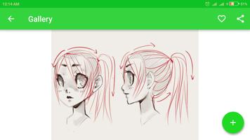 برنامه‌نما Drawing Hair Step by Step عکس از صفحه
