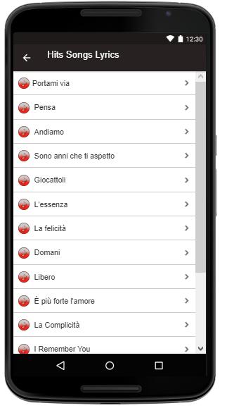 Fabrizio Moro Songs+Lyrics APK for Android Download