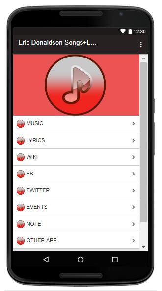 Eric Donaldson Songs+Lyrics for Android - APK Download
