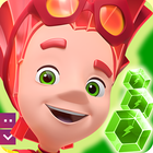 Fixies Boom! Jeux Trois en ligne Ok enfants puzzle icône