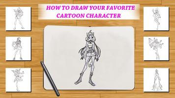 Learn to draw Winx and Winx Affiche