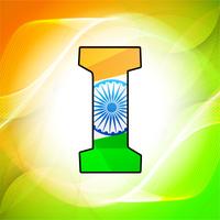 Indian Flag Letter Wallpaper โปสเตอร์