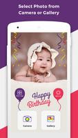 Birthday Photo Frame 2022 الملصق