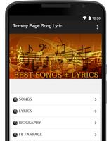 Tommy Page Song Lyric poster