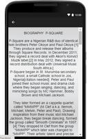 P-Square Music Lyrics تصوير الشاشة 2