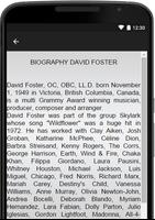 David Foster Music Lyrics capture d'écran 2