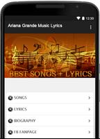 Ariana Grande Music Lyrics-poster