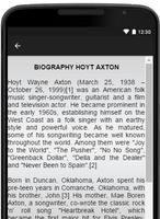 Hoyt Axton Music Lyrics capture d'écran 2