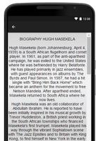 Hugh Masekela Music Lyrics capture d'écran 2