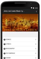 Jerry Lee Lewis Music Lyrics Affiche