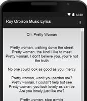 Roy Orbison Music Lyrics capture d'écran 1