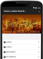 Carson Lueders Music Lyrics Plakat