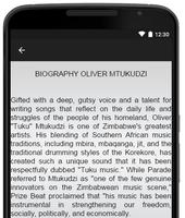 Oliver Mtukudzi Music Lyrics screenshot 2
