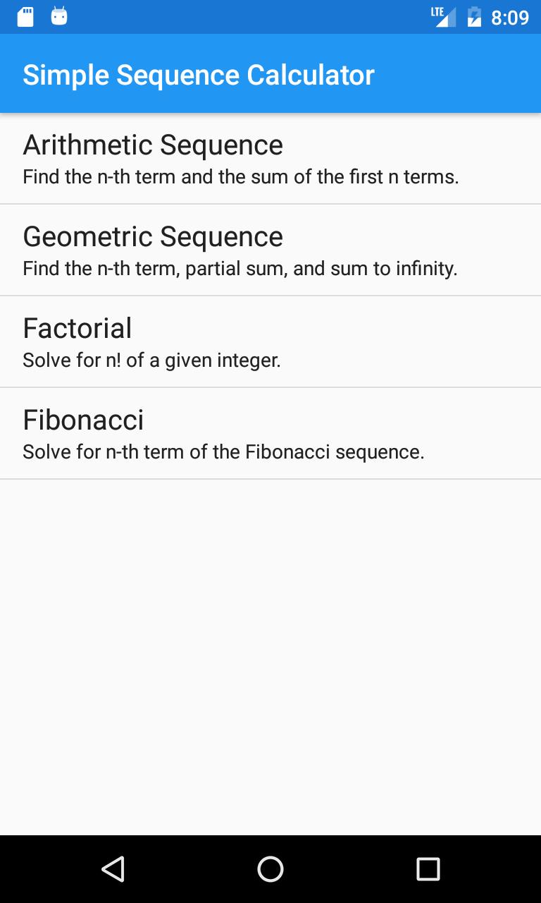 Simple Sequence Calculator APK for Android Download