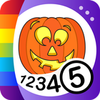Color by Numbers - Halloween-icoon
