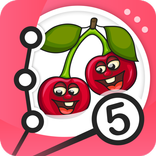 Соединяй и раскрашивай фрукты