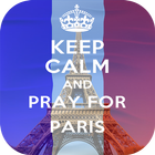 Keep Calm And Pray For Paris ไอคอน