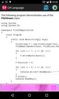 برنامه‌نما C# language عکس از صفحه