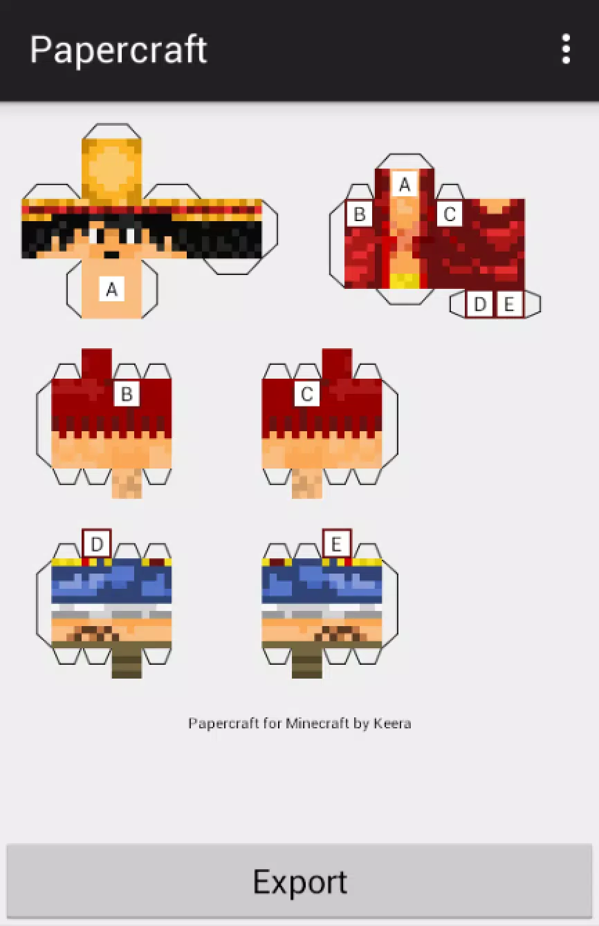 Papercraft Minecraft Skins