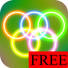 Neon Rings Live Wallpaper FREE आइकन