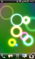 برنامه‌نما Neon Rings Live Wallpaper FREE عکس از صفحه