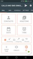 CALLS AND SMS SIMULATOR, FULL VERSION capture d'écran 1