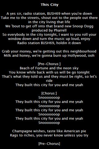 Lyrics, Back In The Game, Snoop Dogg Cs, Song Lyrics
