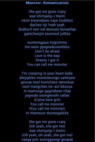 Exo m monster lyrics