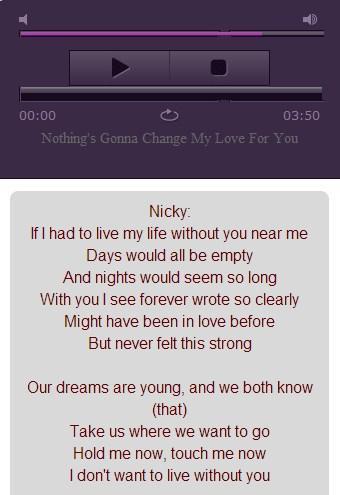 Not angka lagu nothing gonna change my love for you