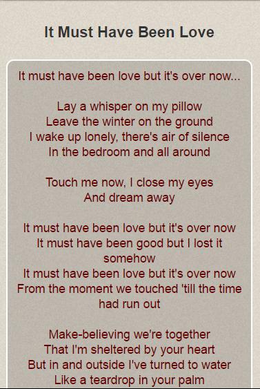 Маст бин лове. Must have been Love текст. It must have been Love перевод. It must have been Love Roxette слова. Roxette - must have been Love.