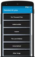 All Disturbed Lyrics Full Albums スクリーンショット 1