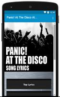 All Song Lyrics Panic At The Disco!! Plakat