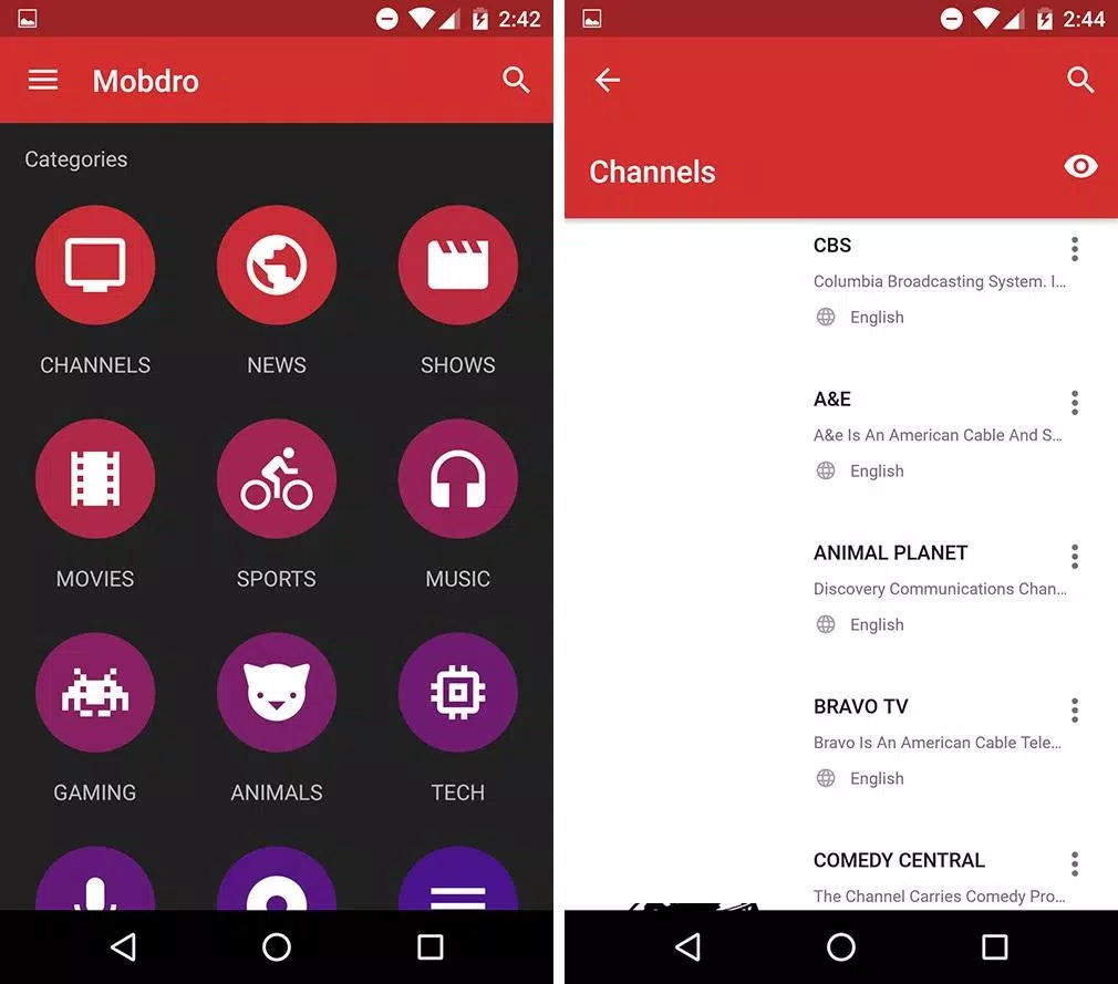 Mobdro TV APK pour Android Télécharger