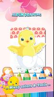 Chicken Drawing Coloring Book screenshot 1