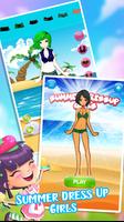 Dress Up Summer Beach For Girl Plakat