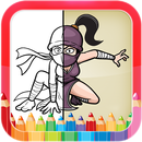 ﻿Ninja jeu de coloriage pour les enfants APK