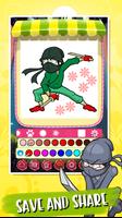 ﻿Ninja jeu de coloriage pour les enfants capture d'écran 3