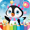 Penguin Drawing Coloring Book