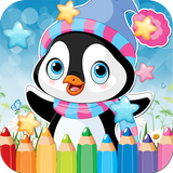 Penguin Drawing Coloring Book icon