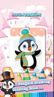 Penguin Drawing Coloring Book poster