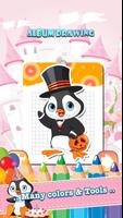 Penguin Drawing Coloring Book screenshot 1