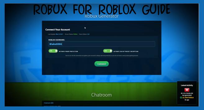 Tips Robux On Roblox Generator For Android Apk Download - tips robux on roblox generator 1 0 for android