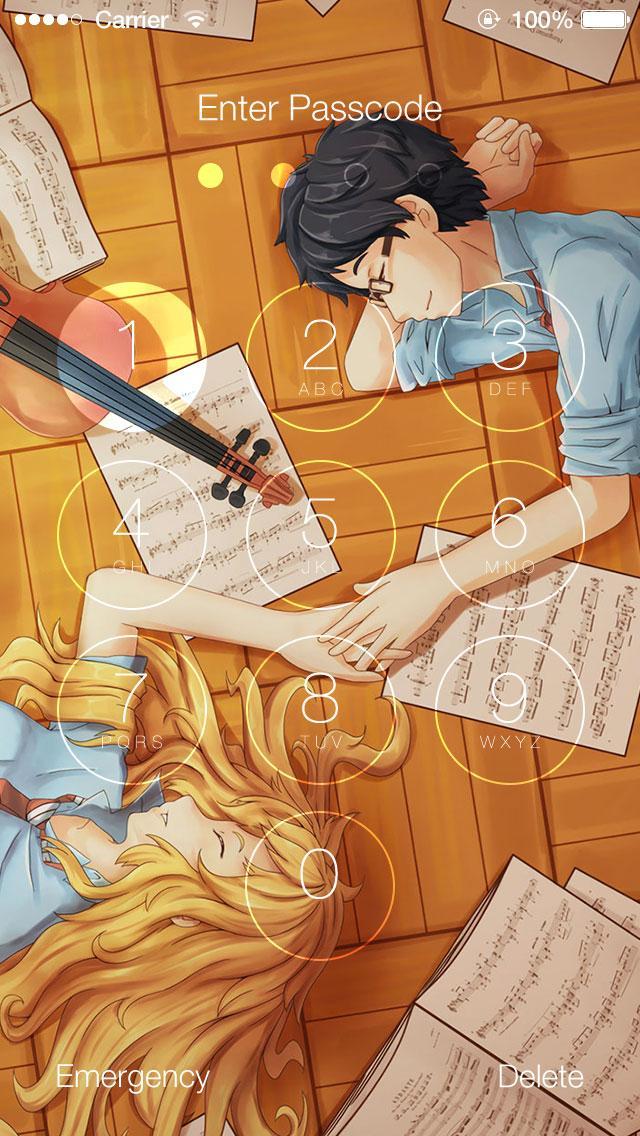 Your Lie In April 四月は君の嘘 Lock Screen For Android Apk Download